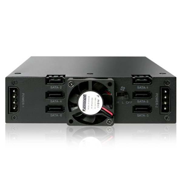 Rack RAID - ICY DOCK - MB996SP-6SB - 6 diskar 2.5'' - Bay 5.25'' - Hot-Swap