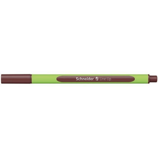 Fineliner - Schneider - Line-Up - 0,4 mm - 16 cm - Grön äpple/brun gummi