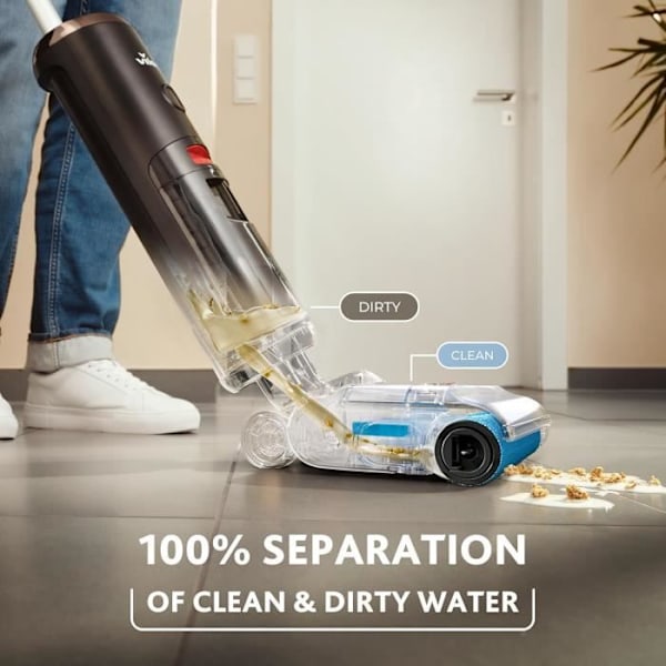 Skrubbsugare - Vileda - PureClean S5 Plus - Trådlös - 3-i-1 - 30 minuters batteritid