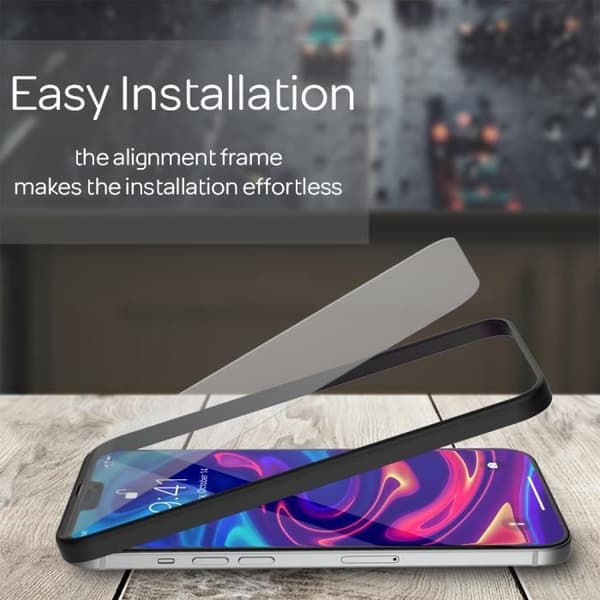 Härdat Glas (4x) & Applicerare för iPhone 12 Mini – NALIA – Heltäckande Skärmskydd, Screen Protector 9H, Installationskit