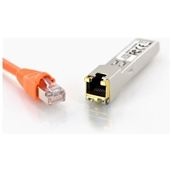 DIGITUS HP 1,25 Gbps koppar SFP-moduler RJ45 10-100-1000Base-T-kompatibel, upp till 100 meter