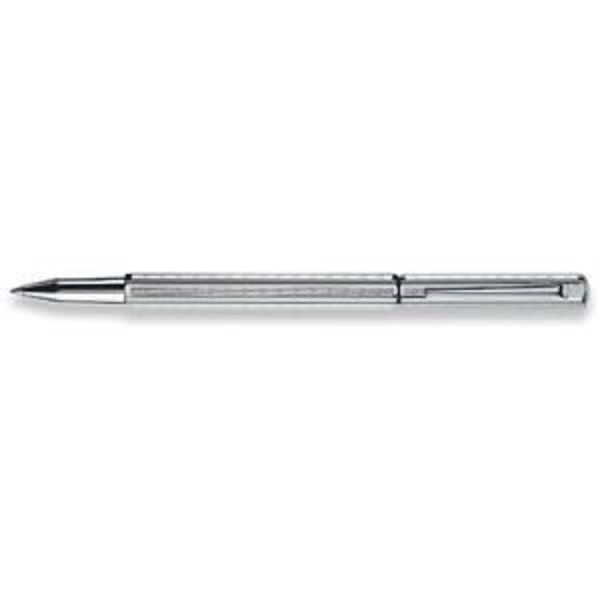 Rollerball penna - Caran d'Ache - Ecridor Chevron - Silver - Guilloché - Sexkantig kropp Pengar