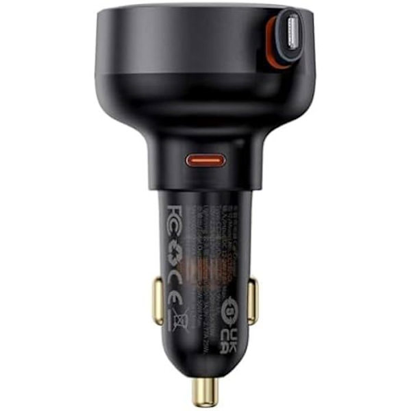 BilLaddare - BASEUS - Enjoyment Pro - Lightning-kabel ingår - 55W - Svart