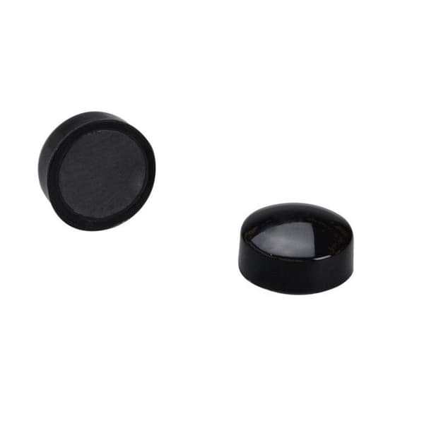 10-pack Runda Magneter Diameter 12 Mm - Svart - Skylt