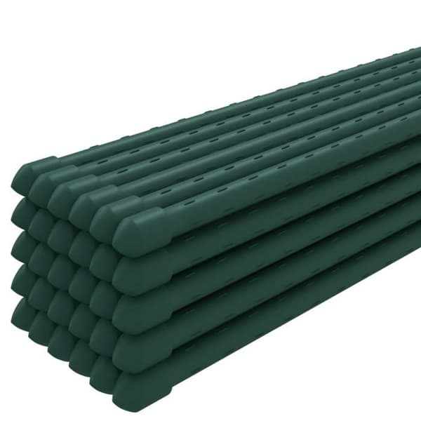 vidaXL Trädgårdsväxtstakar 30 st Grön 90 cm Stål 319368