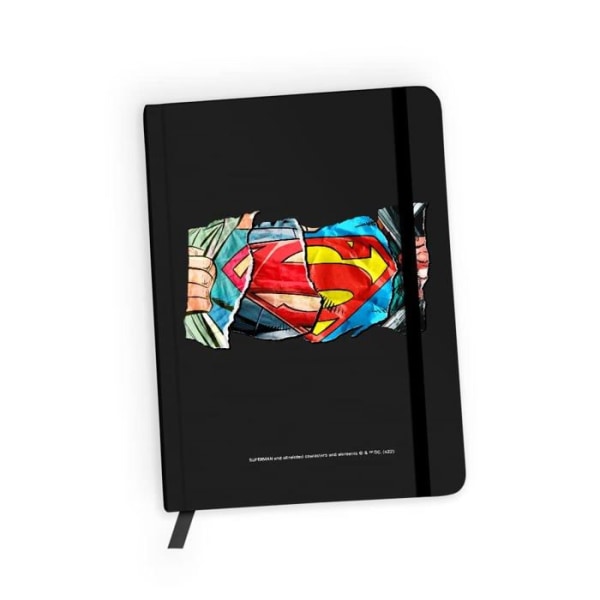 Ert group - WNBSMAN052 - Original och officiellt licensierad DC-anteckningsbok, Superman 026 svart mönster, med fodrat papper, A5