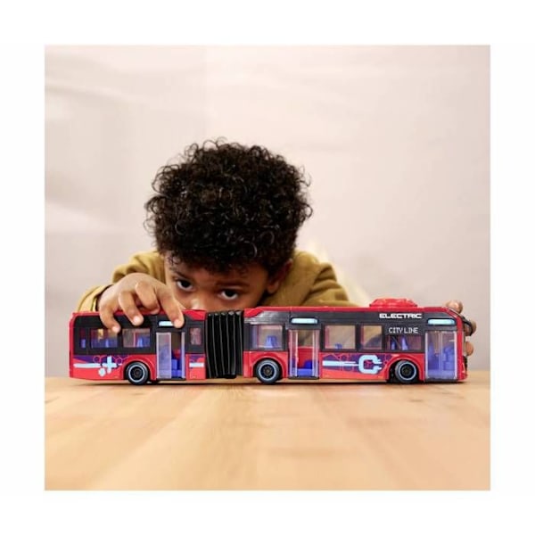 Dickie Toys Volvo ledbussleksak 40 cm Röd för barn