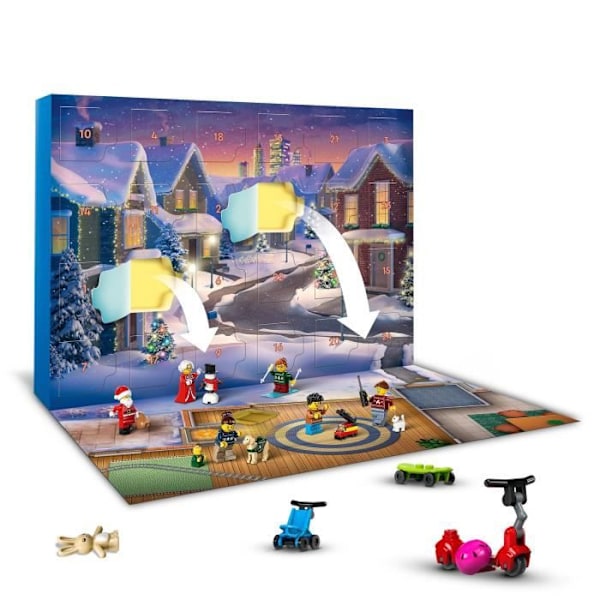 LEGO® City 60436 Adventskalender 2024 - Nedräkning till jul för barn Flerfärgad