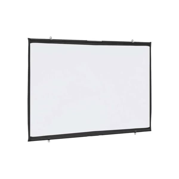 Väggmonterad projektionsduk - vidaXL - 60'' (16:9) - Matt vit - Polyester - 137x83 cm - Väggmontering - Matt yta
