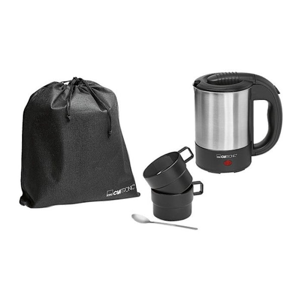Resevattenkokare - Clatronic - WKR 3624 - 0,5L - 1000W - Rostfritt stål