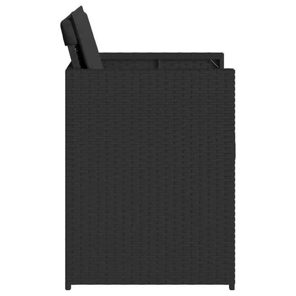 vidaXL Set med 4 Trädgårdsstolar med Kuddar, Stolar med Ryggstöd, Matstolar, Terrassmöbler, 364984