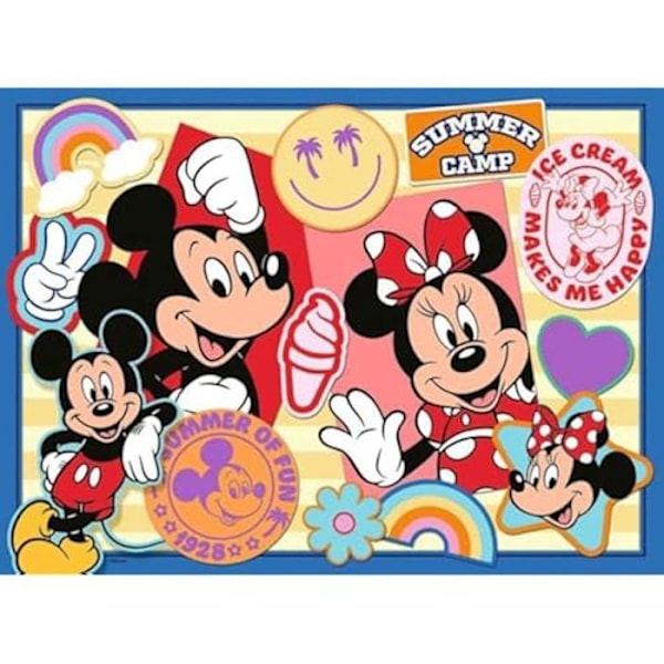 Pussel Barn - RAVENSBURGER - 200 bitar XXL - Mickey och Minnie - Utbildande - Flerfärgad Flerfärgad