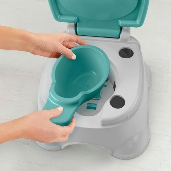 Toalettsits 3-i-1 - Fisher-Price - GYP61 - Grå och Grön - Reducerare och Stegpall