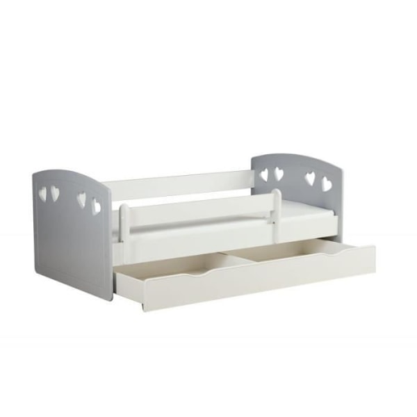 Kocot Kids Bed Julia mix grå utan låda, madrass 160/80 - 5903282044494