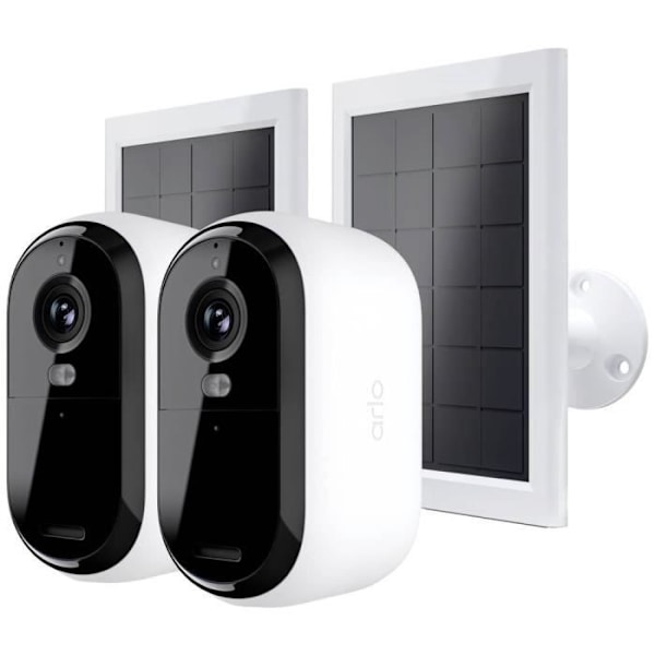 Övervakningskamera ARLO BUNDLE ESSENTIAL2 2K UTOMHUSKAMERA 2-PACK + 2-SOLAR PANEL VMK3250-100EUS