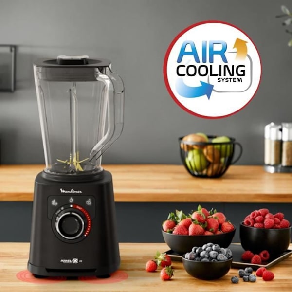 MOULINEX PerfectMix+ Elektrisk mixer, 2 L okrossbar skål, Snabbmixer, Rostfria blad LM88A810