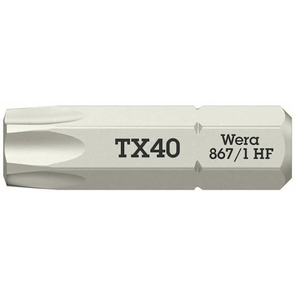 Torx-bitt - Wera - 867-1 - TX 40 - Stål - Säljs styckvis