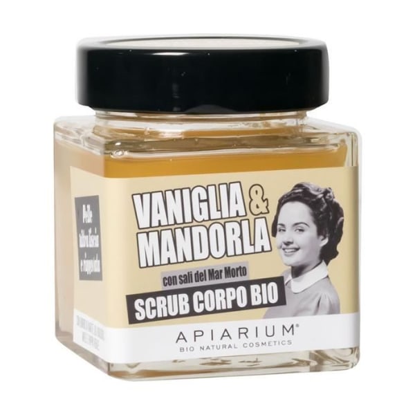 Apiarium+Ekologisk vanilj- och mandelkroppsskrubb 410 g gel