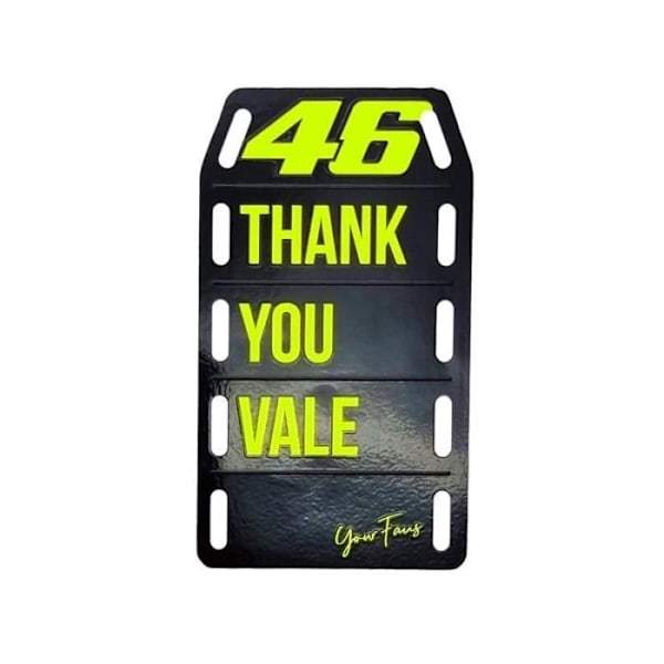 MotoGP officiella Valentino Rossi VR46 Tank You Vale Sticker
