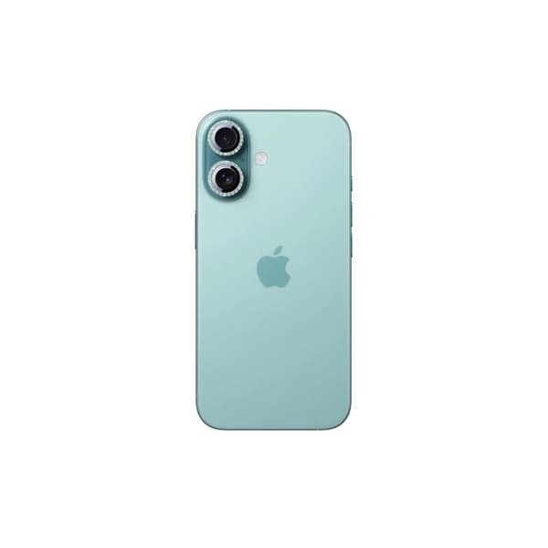 Joyroom Härdat glas skydd för linser iPhone 16 / 16 Plus — Grön 9H 0,3 mm Intensiv grön