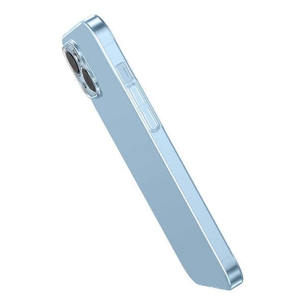 Etui - BASEUS - Crystal Series - iPhone 14 Plus - Styv - Blå - Härdat Glas