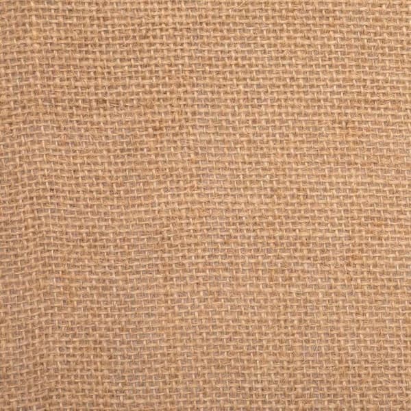 Barnkista jute med pompom 36x57cm brun