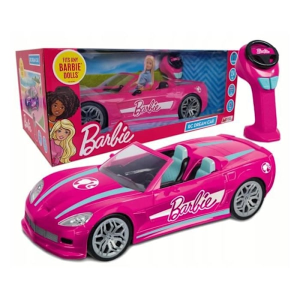 Barbie rosa cabriolet set med fjärrkontroll