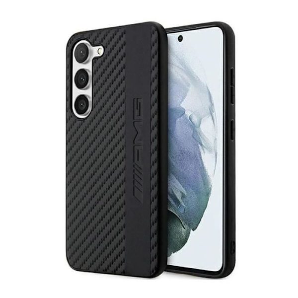 AMG Carbon Stripe -amp Relief - Fodral för Samsung Galaxy S23+ (svart) - 3666339113100