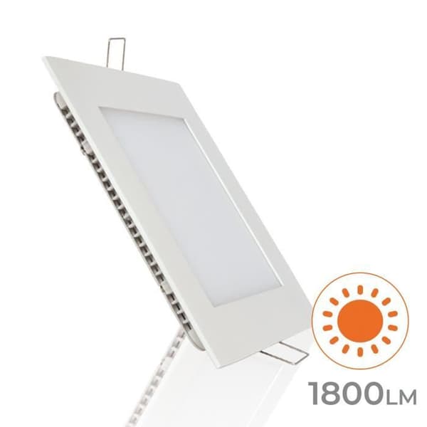 Platt LED-panel 20W 1800LM Skärning 205mm Kallvit 6500K - Pack 2.