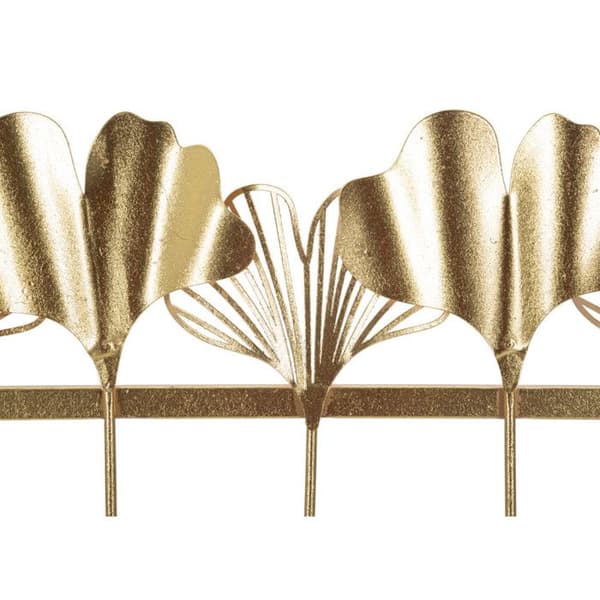 Väggkrok Design 5 Krok "Löv" 49cm Guld guld-
