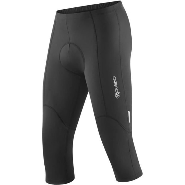 Gonso Siennamens 3/4 bib-shorts i svart polyamid Svart XL