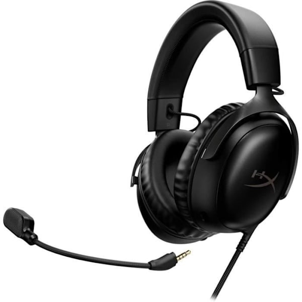 Wired Gaming Headset - HyperX Cloud III - för PC & konsol - Svart