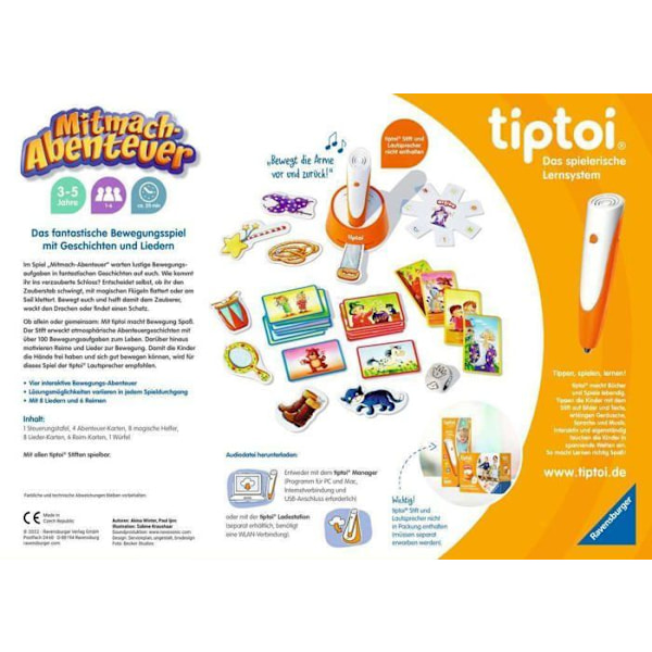 Brädspel - Ravensburger brädspel - 00130 - RAV tiptoi Active Mitmach-Abenteuer