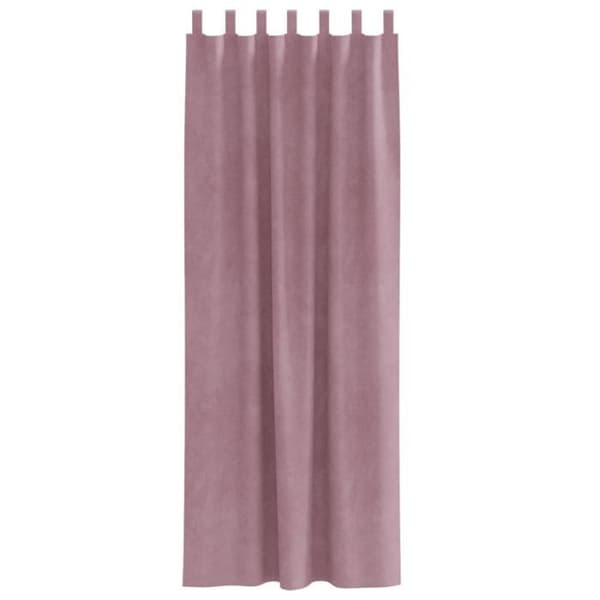 Mörkrosa blackout gardiner 2 st 140 x 245 cm - tab top, polyester Mörkrosa