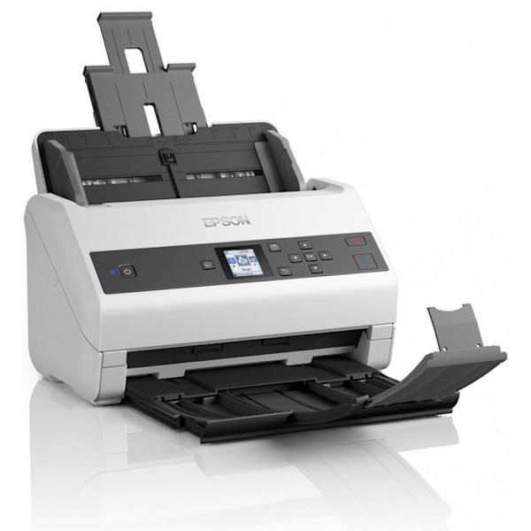 Dokumentskanner - EPSON - WorkForce DS-870 - Automatisk duplex - 600 dpi Grå, Vit