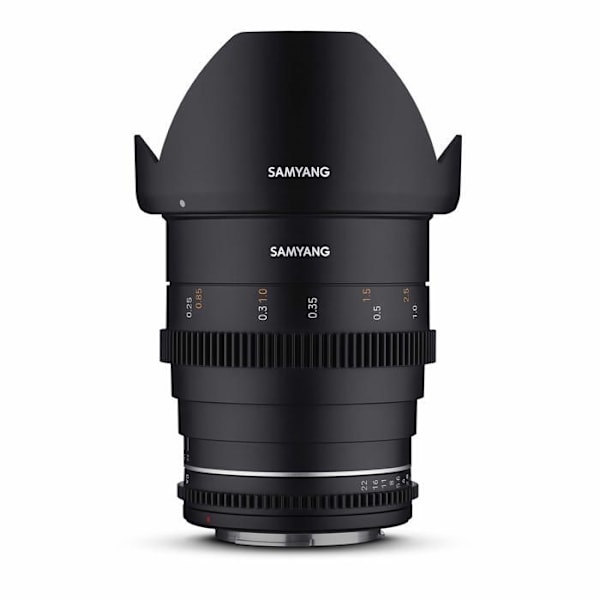 Objektiv - SAMYANG - MF 24mm T1,5 VDSLR MK2 - Nikon F - Bländare T1,5 - Vidvinkel - 587g