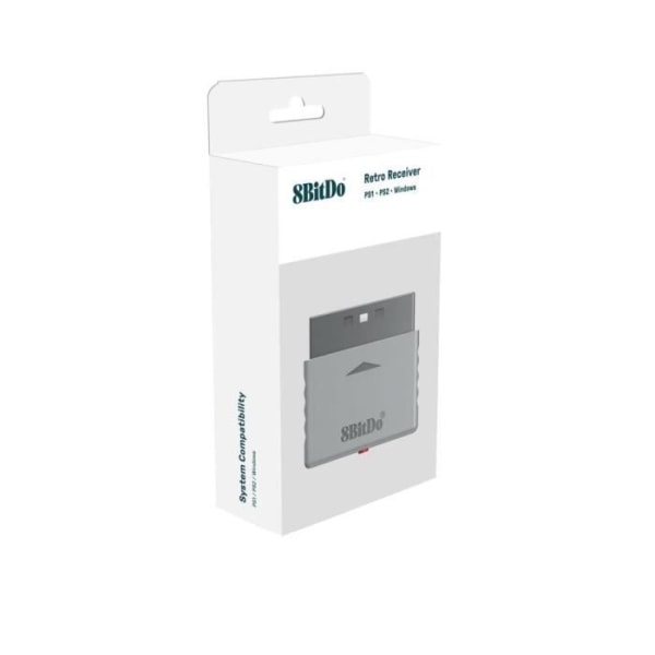 Bluetooth-adapter - 8Bitdo - PS-Retro - Kompatibel PS1/PS2 - Multiplattform - Vit