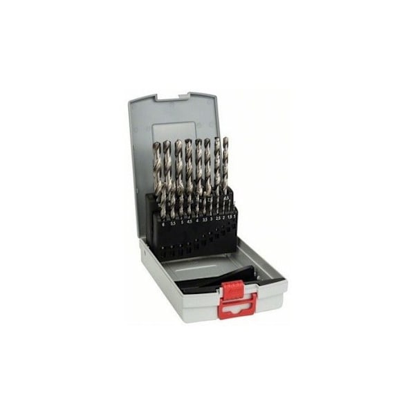 Borrsats ProBox HSS-G, 1-10mm, 135°, 19 - BOSCH Grå