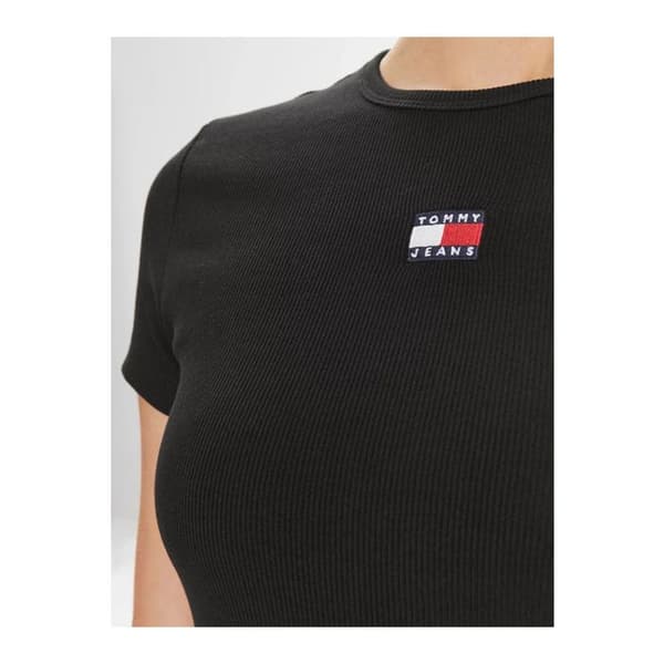 TShirt i stretchkotelé - Tommy Jeans. Svart M