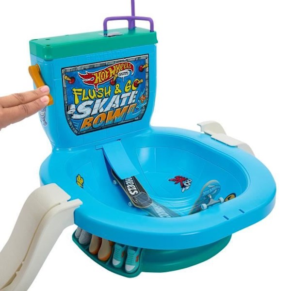 Hot Wheels Skate-Push the Flush: Let's Go!-HXL16 Fingerboard Box Flerfärgad