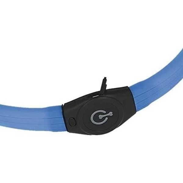 Lysande halsband för hundar - KERBL - Maxi Safe LED Blue - Vattentät - Synlig upp till 500m