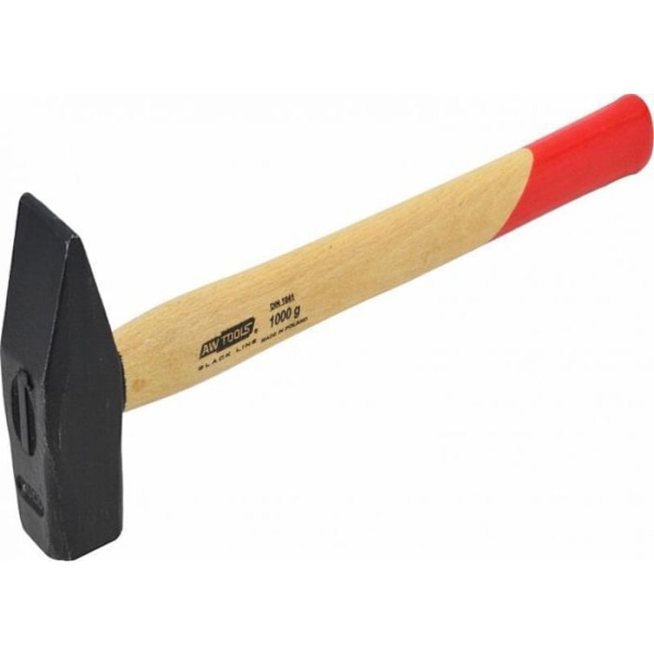 Maillet Awtools - AW32038BL - LÅS HAMMER 1,0 kg TRÄHANDTAG SVART RÄNTA