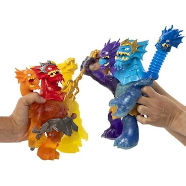 Actionfigur - HEROES OF GOO JIT ZU - King Hydra - Lava Fury Powers - 3 Heads - Stretchy Flerfärgad