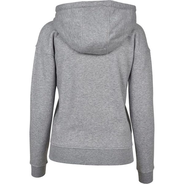 Hoodie med dragkedja - Urban Classic - Classic Ladies - Grå - Långa ärmar - Dam grå M