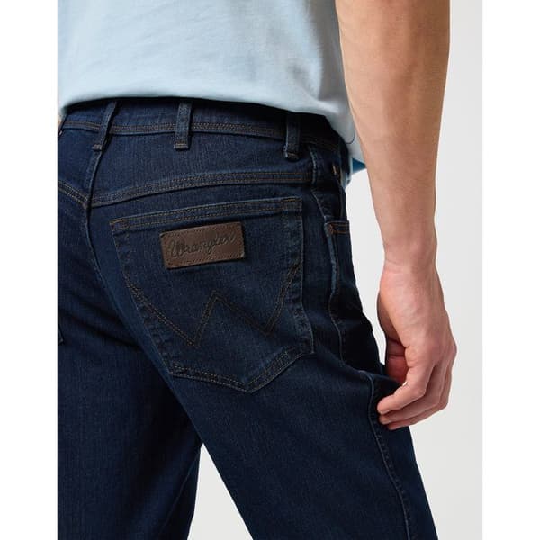 Wrangler Texas - Blå jeans regular herr, stretchbomull (86% bomull) blå/svart 32/32
