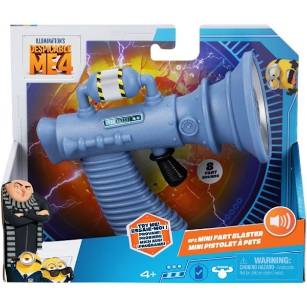 Mini Prouts Gun - Despicable Me 4 - 8 olika ljud Gul
