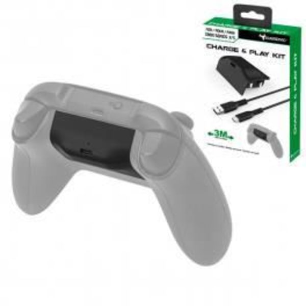 Laddningskit - Subsonic - Xbox Series X - Batteri 800 mAh - USB C-kabel 3m Svart