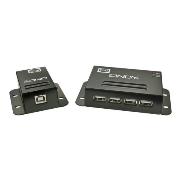 LINDY USB 2.0 Cat.5 förlängningssats 50m - Power over RJ45 - 4 portar
