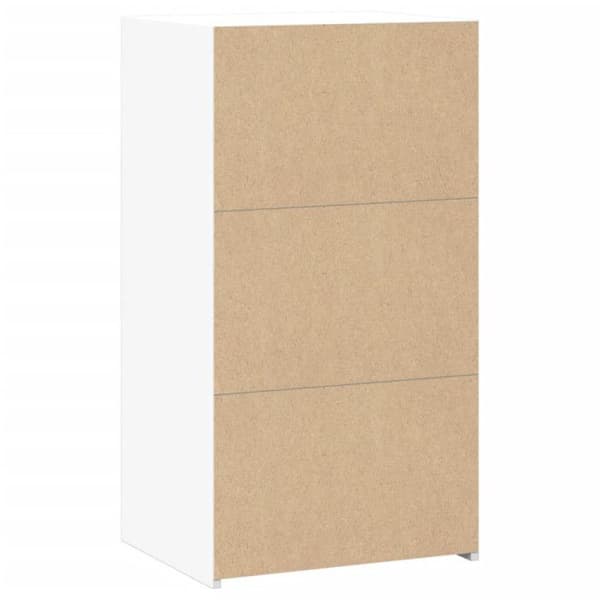 vidaXL Buffé vit 50x41x93 cm ingeniörsmaterial 846362
