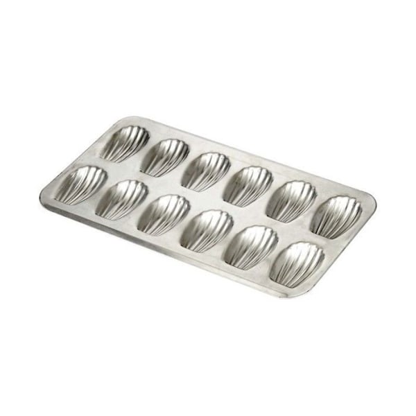 Moule 12 madeleines i plåt - Gobel - Bakverksplåt Silver